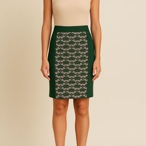 Anthropologie Dolan Patterned Pencil Skirt